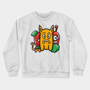 Monster Character Doodle Art Crewneck Sweatshirt